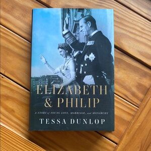 Elizabeth & Philip Book by Tessa Dunlop - Black Cover
